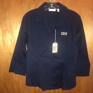 Vintage IBM Embroidered Women’s button down